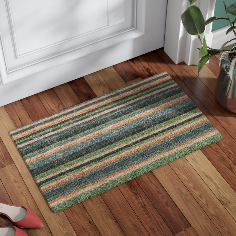 Red Barrel Studio® Dublin Striped NonSlip Outdoor Door Mat & Reviews